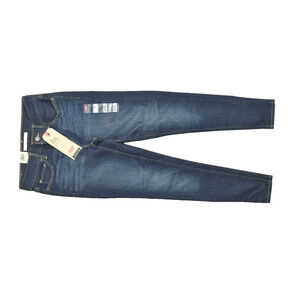 NEW Women's Levi's 710 Super Skinny Jeans Mid Rise Size 4 Short Blue Cotton